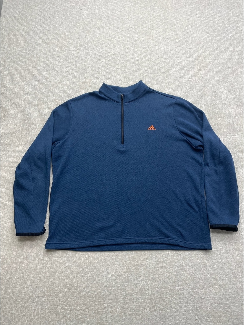 Adidas Men's XL Navy Blue Half-Zip Pullover Sweater